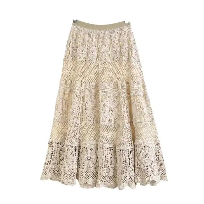 Soldes de printemps : Nouvelle jupe midi trapèze amincissante pour femme