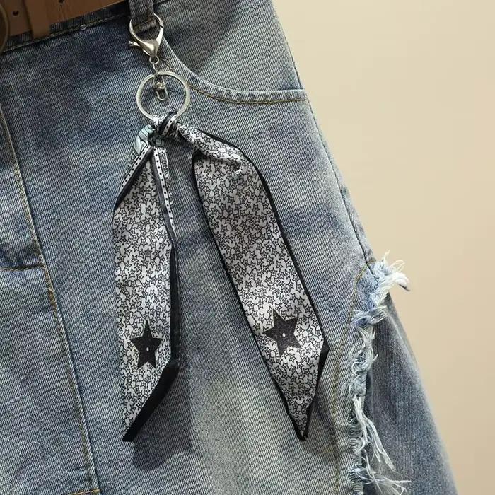 2025 nouvelles femmes jupe bleue longues jupes en jean Style coréen mode trou jupes surdimensionnées pour femme