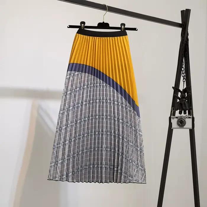 Nouvelle Collection 2026 – Jupes Plissées d'Été à Motifs Cartoon pour Femmes – Taille Haute Élastique – Longueur Midi-Cuisse – Idéales pour les Fêtes – Jupe Longue pour Jeunes Femmes