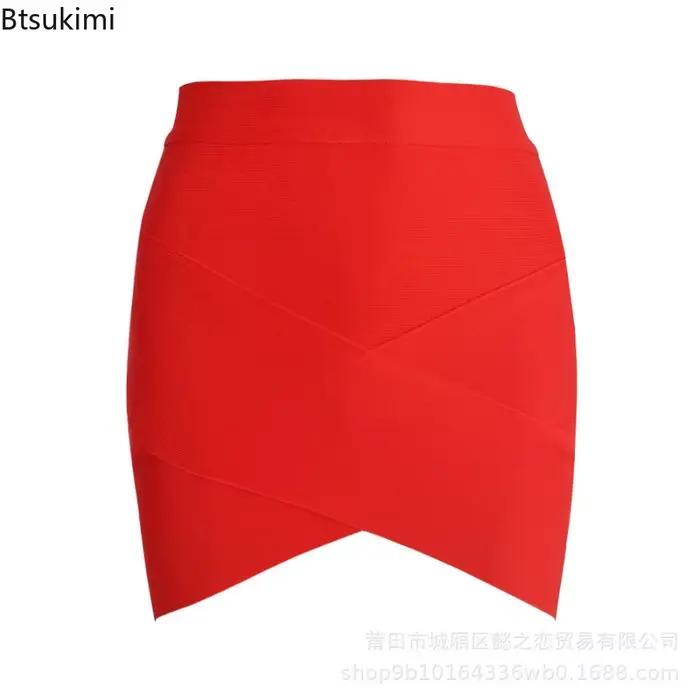 Jupe crayon à bandes pour femmes