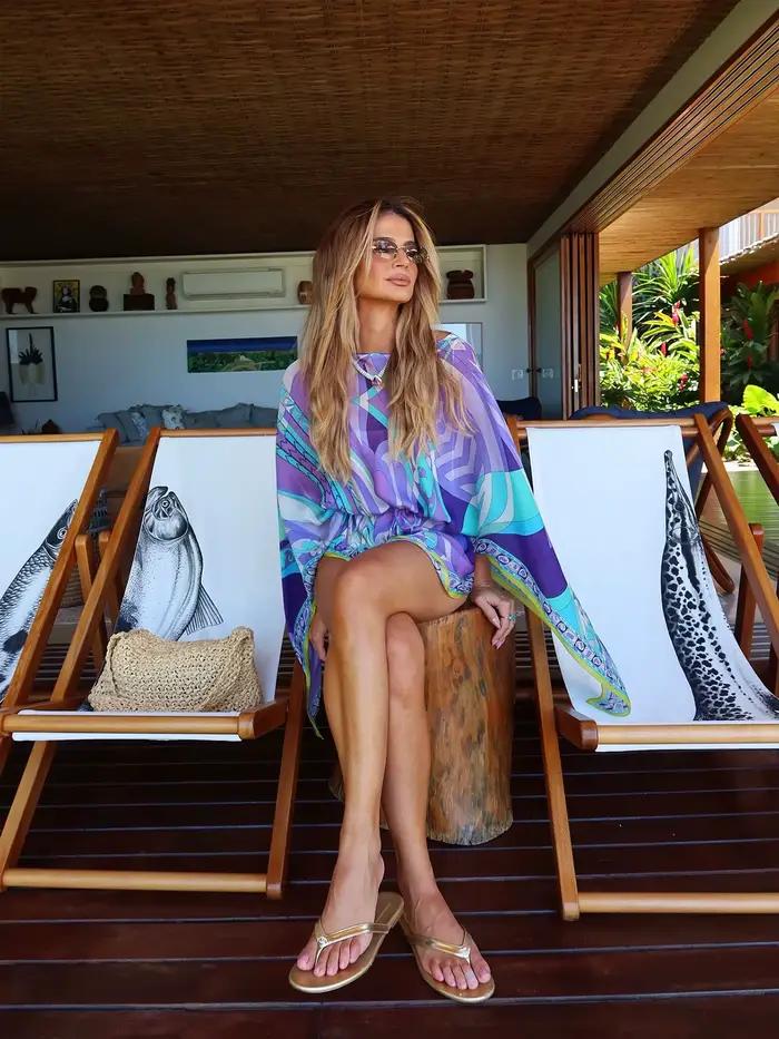 Robe de plage imprimée pour femme