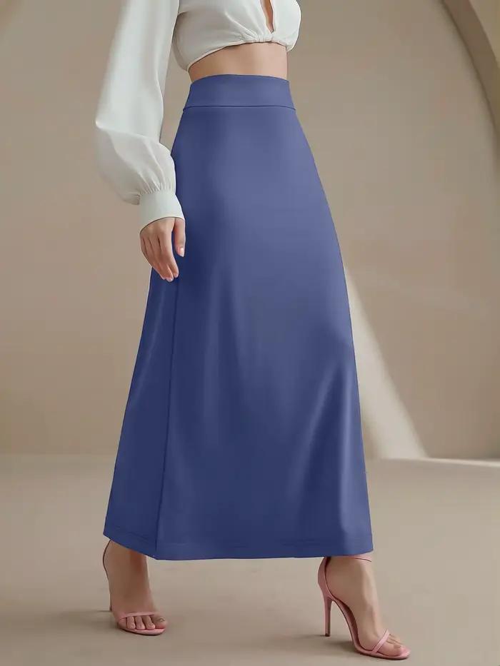 Jupe longue à taille haute