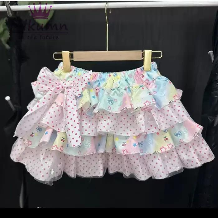 Mini-jupe japonaise Kawaii Lolita Mikumn pour femmes et filles