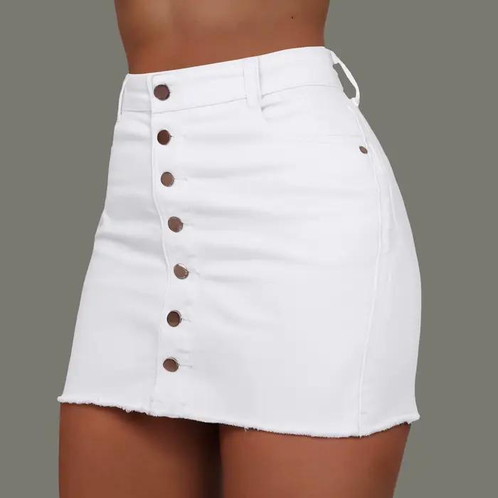 Mini jupes à volants taille haute pour femmes