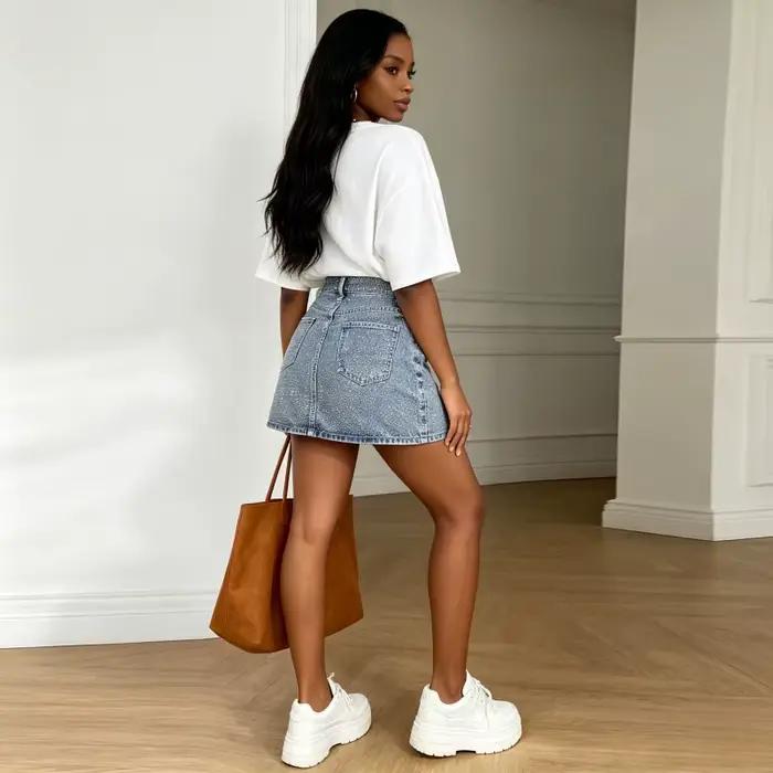Jupes en jean pour femmes