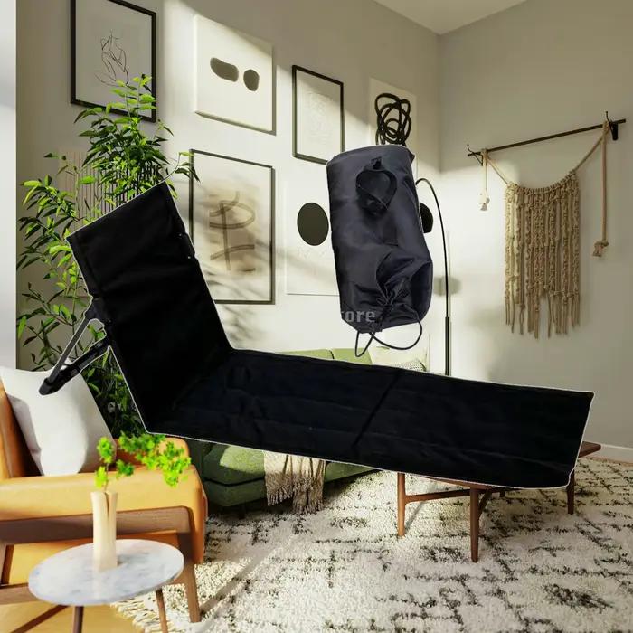 Chaise de plage pliable, tapis de relaxation, siège de sol portable avec dossier, siège bas pour bronzer, pour adultes, pelouse, jardin, randonnée