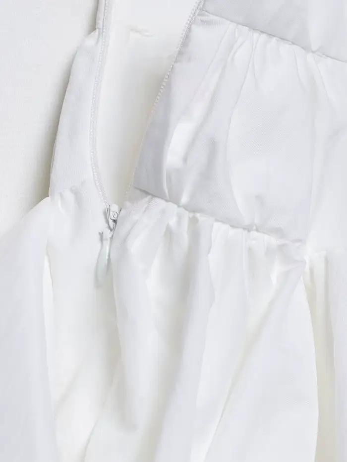 Mini jupe bulle blanche pour femmes