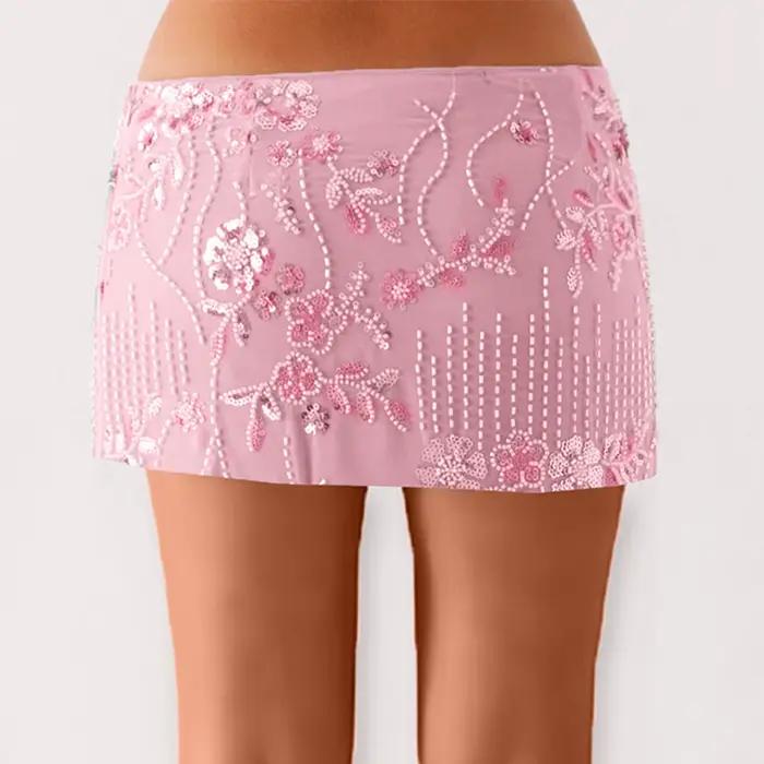 Femmes moulante jupe à paillettes