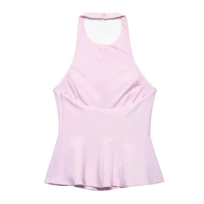 Mini-jupe rose élégante pour femme