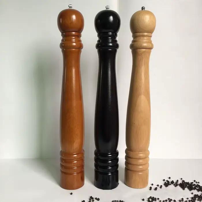 Moulin à poivre géant en bois de chêne de 20 pouces, broyeur à poivre traditionnel de 50cm de Long, grand moulin à poivre Extra Large et énorme pour sel et poivre, Restaurant