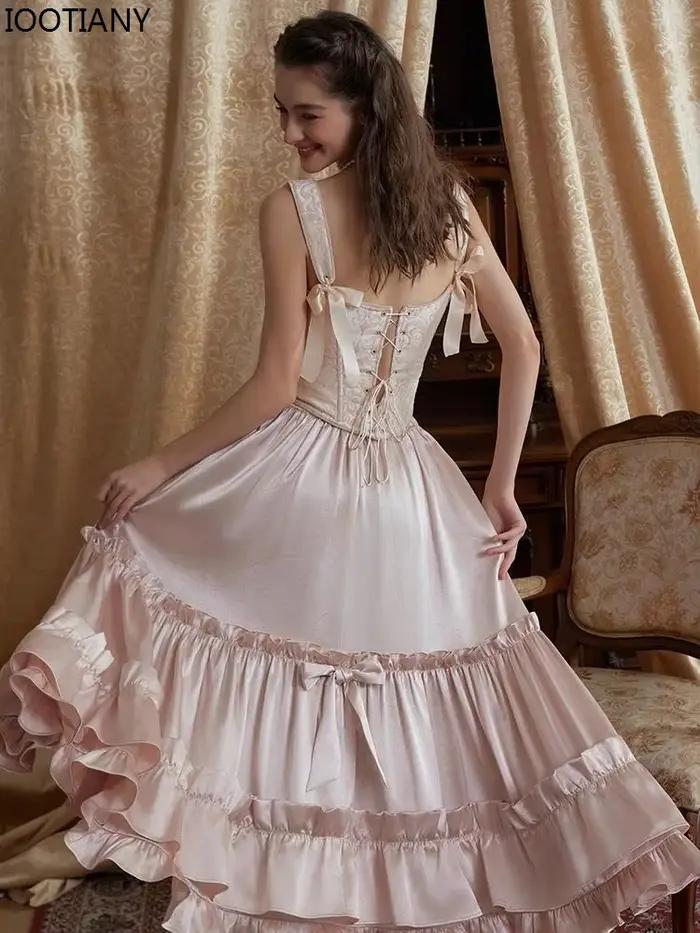 Iwing TIANY-Jupe Vintage Rose pour Femme