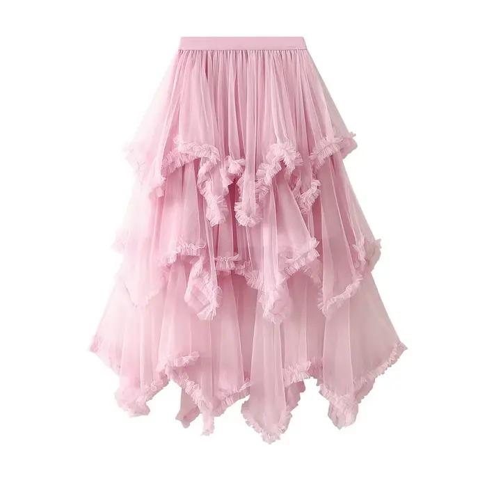 Jupe d'été en tulle pour femme