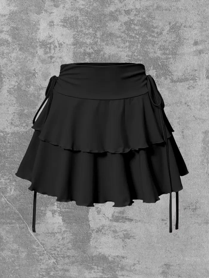 Nouvelle jupe unie pour femme