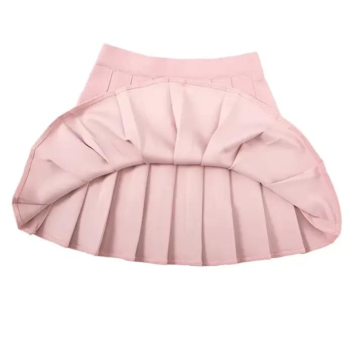 Sans doublure taille élastique jupe de Tennis plissée femmes athlétique Golf Skort tenues de Sport course Mini jupes