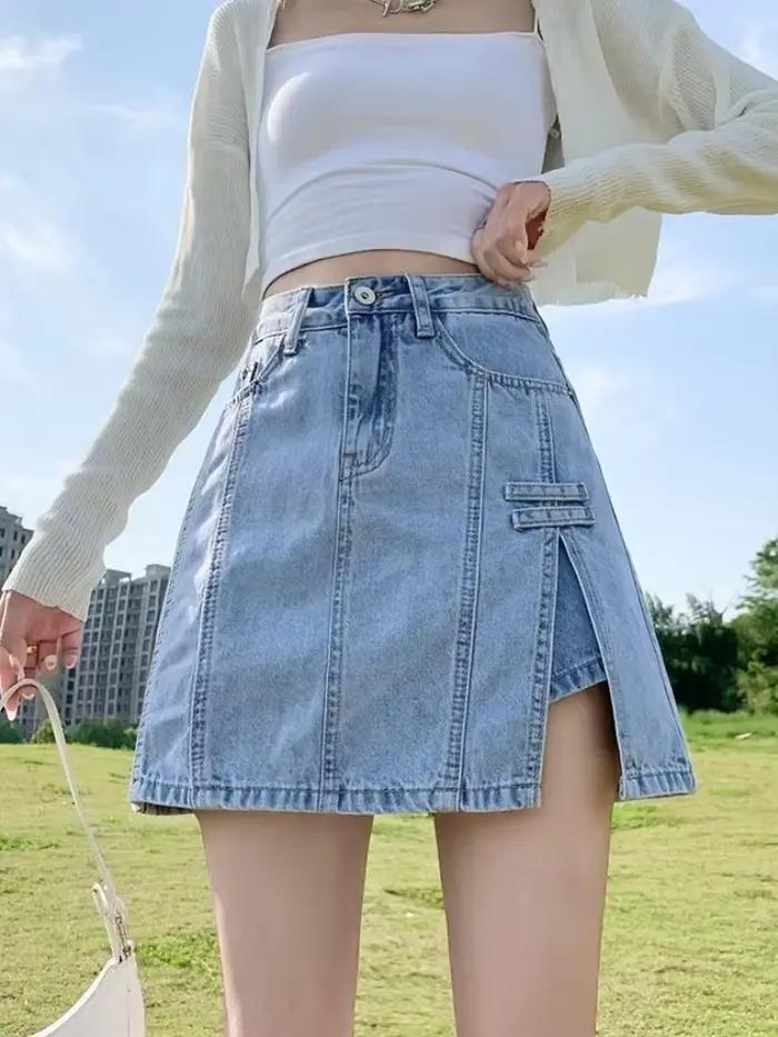 Jupe en jean pour femmes