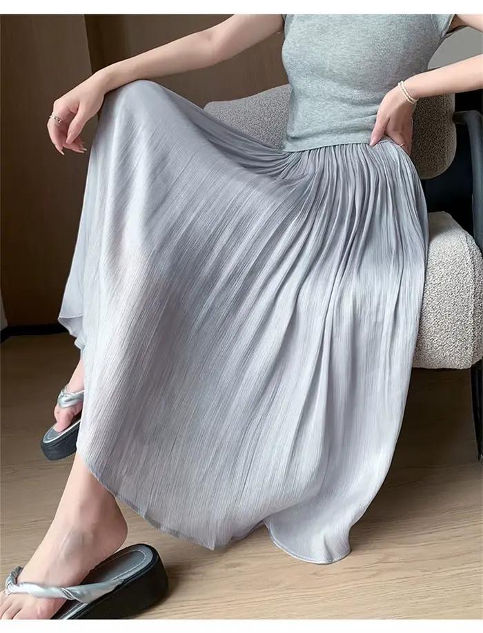 Jupes longues en maille pour femmes