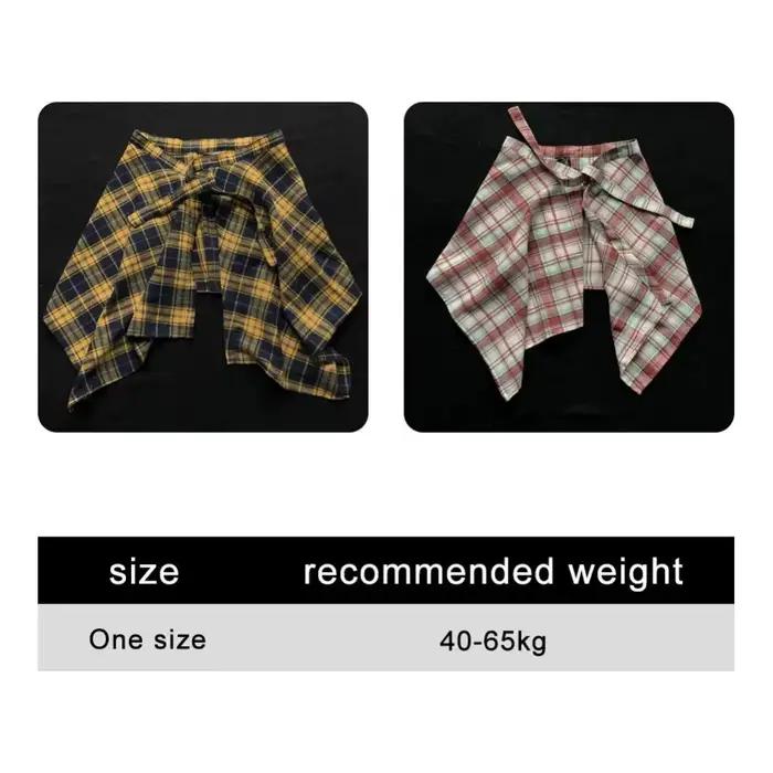 Jupe trapèze courte aux carreaux bleus et blancs, décontractée et élégante pour filles, mini jupe élastique polyester, été junior, style streetwear