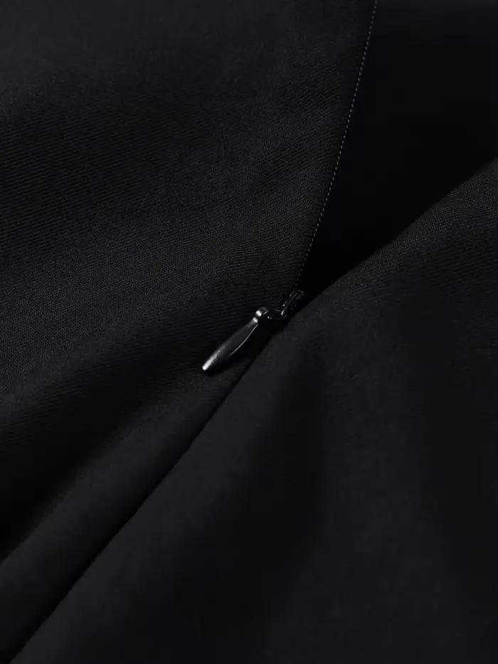 Jupe mi-longue noire pour femmes