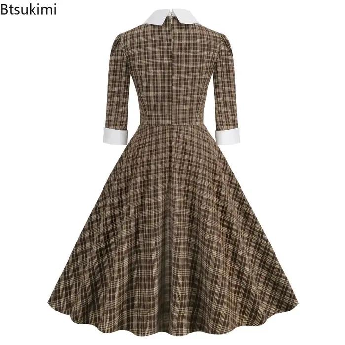 Robe de Style britannique rétro pour femmes