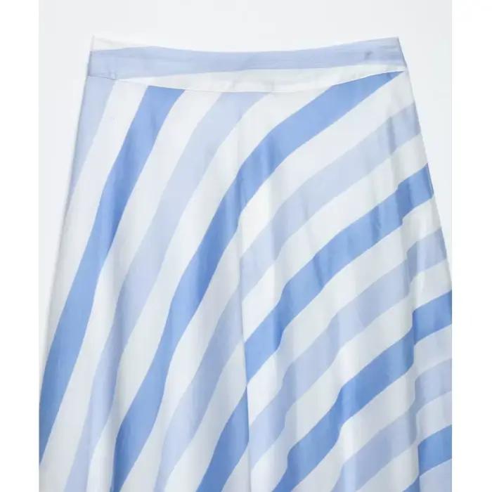Jupe midi rayée pour femme