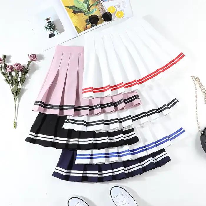 Jupes élastiques taille haute pour femmes