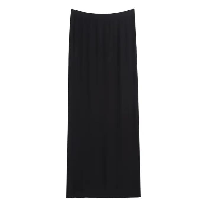 Jupe midi côtelée extensible pour femmes enceintes
