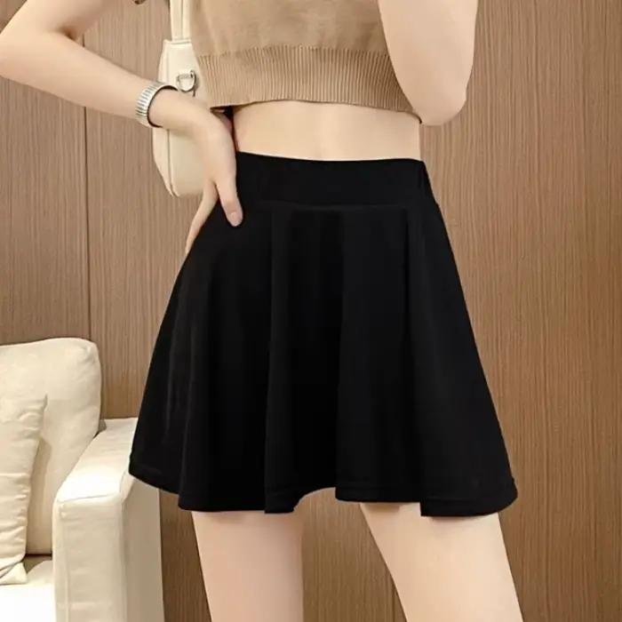 Jupes féminines plissées été 2025 jupe Midi femme plissée offre 2025 nouveau dans les vêtements esthétiques chics et élégants tendance ventes V