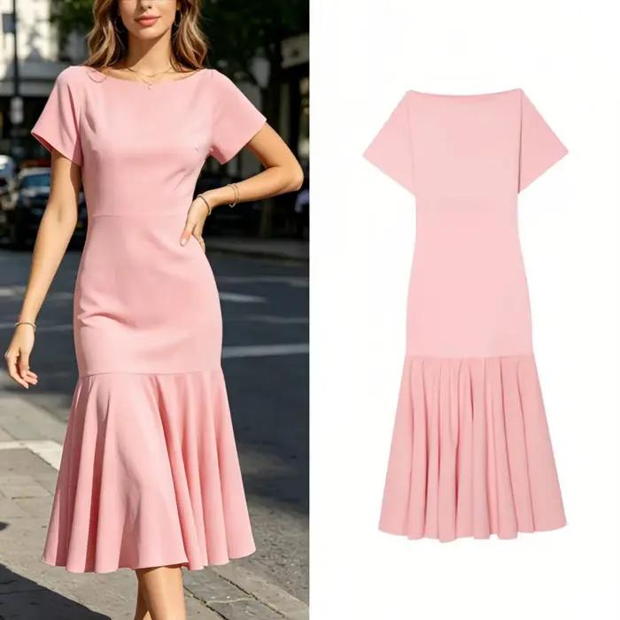 Robe longue élégante chic pour femme