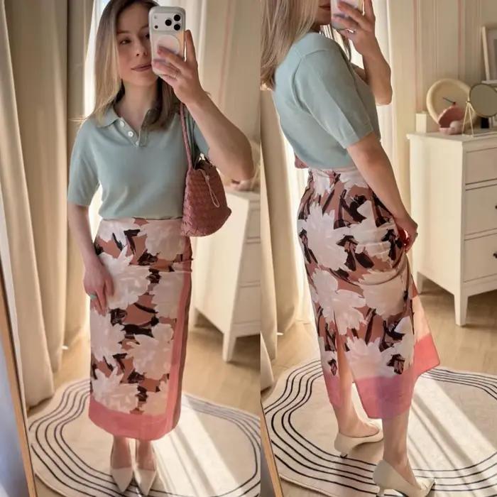 Nouvelle jupe imprimée pour femme