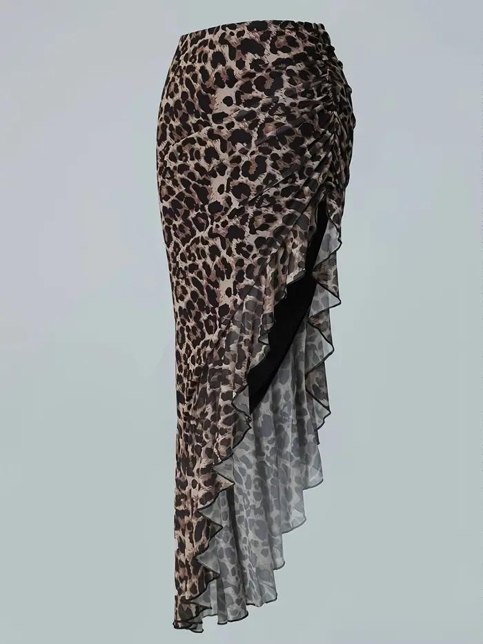 Jupe mi-longue sexy pour femme