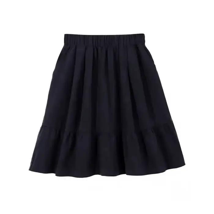 Jupe courte noire de poche pour femme