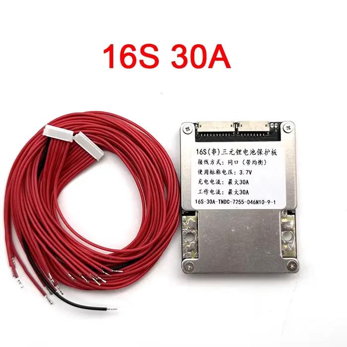 Carte de protection de batterie au lithium, Balance BMS, 30A, 40A, 50A, 80A, 12S, 13S, 14S, 16S, 17S, 36V, 48V, 60V, Lifepo4, Eddie Ion, 3.7V, 3.2V Energy