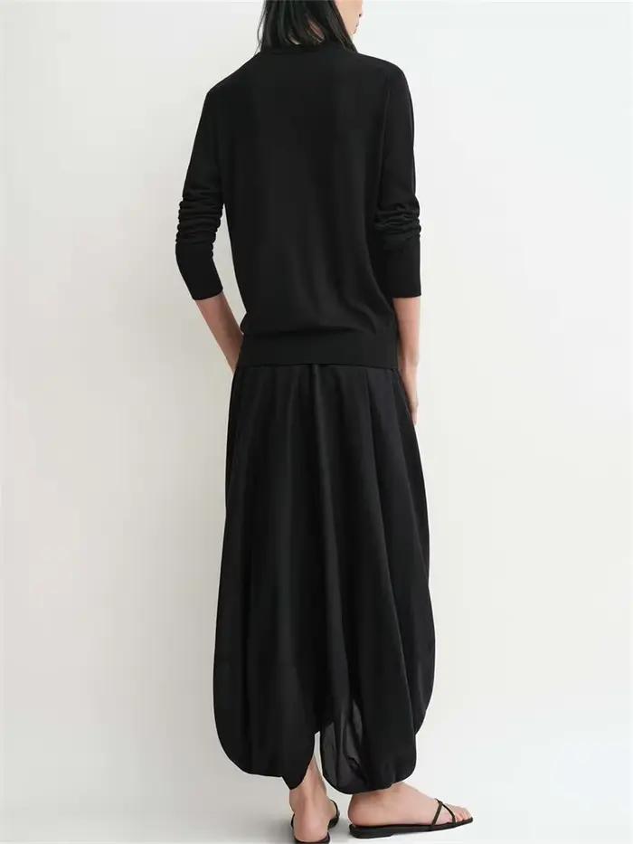 Jupe longue irrégulière pour femmes, motif torsadé, superposée, semi-transparente, blanche ou noire, légère, pour dames