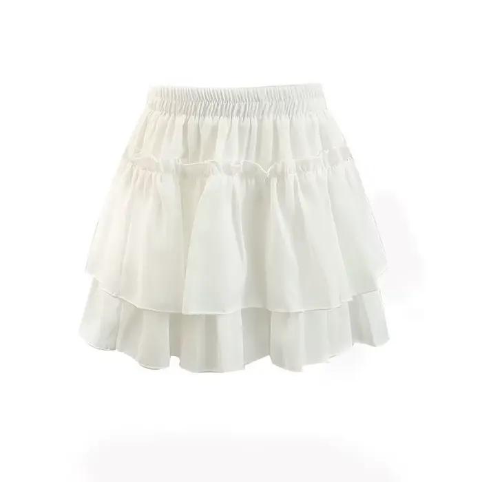 Jupe courte bouffante blanche 2026 pour femme