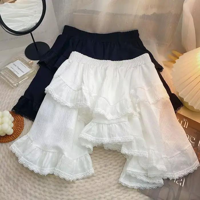 Mini jupe Kawaii à volants pour femmes