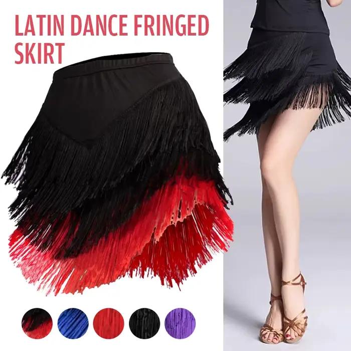 Jupe de danse latine pour femmes adultes