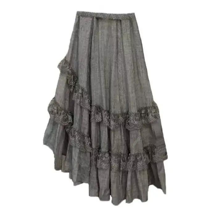 Jupe grise vintage pour femmes