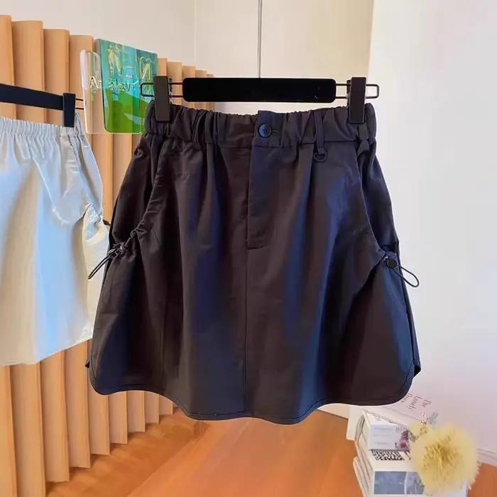 Jupe trapèze taille haute pour femme