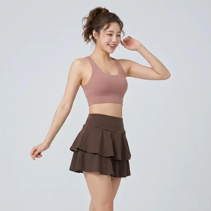 Jupe de yoga pour femme avec poche