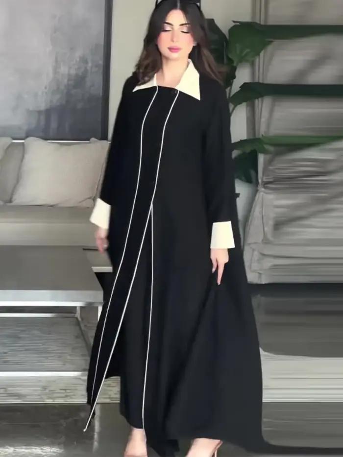Veste mi-longue pour femmes, manteau Vintage à manches longues, une pièce, nouvel arrivage, vêtements simples à la mode, automne et hiver