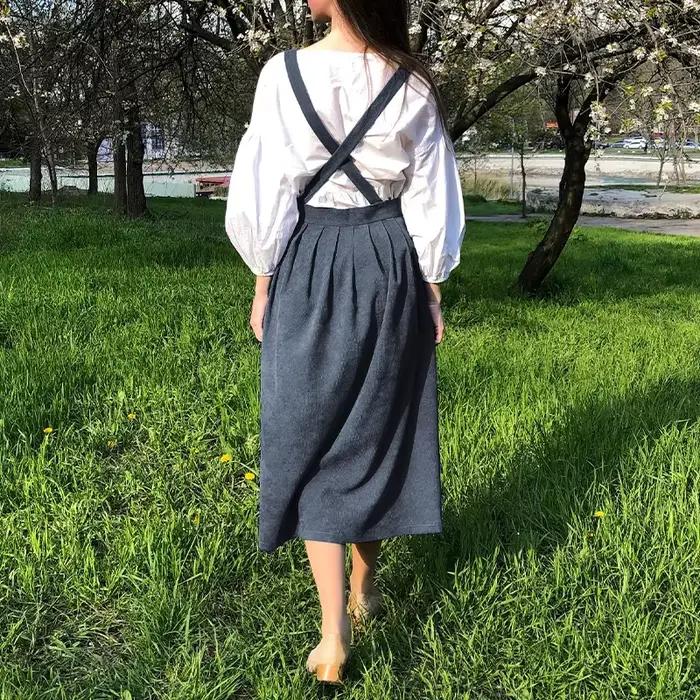 Original Robe rétro en velours côtelé pour femmes