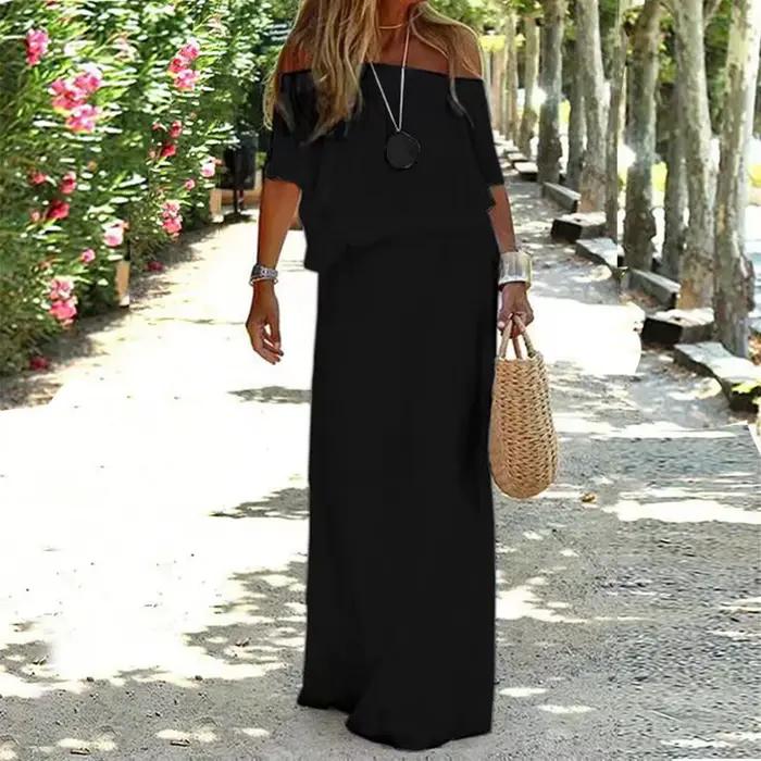 Robe bohème blanche chic et élégante col en V à lacets cover-up pour femmes maxi vêtements de plage vacances été 2023