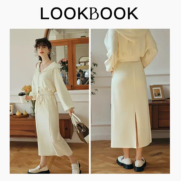Jupe en coton tricoté pour femme OLrain