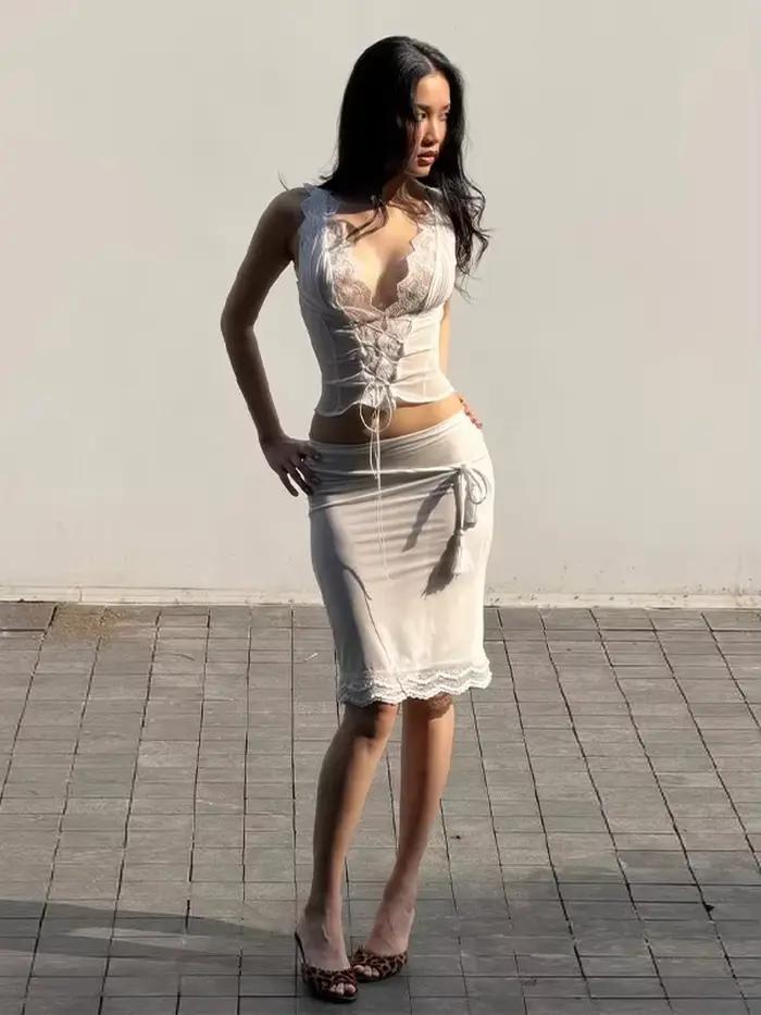 Ensemble jupe et haut pour femme