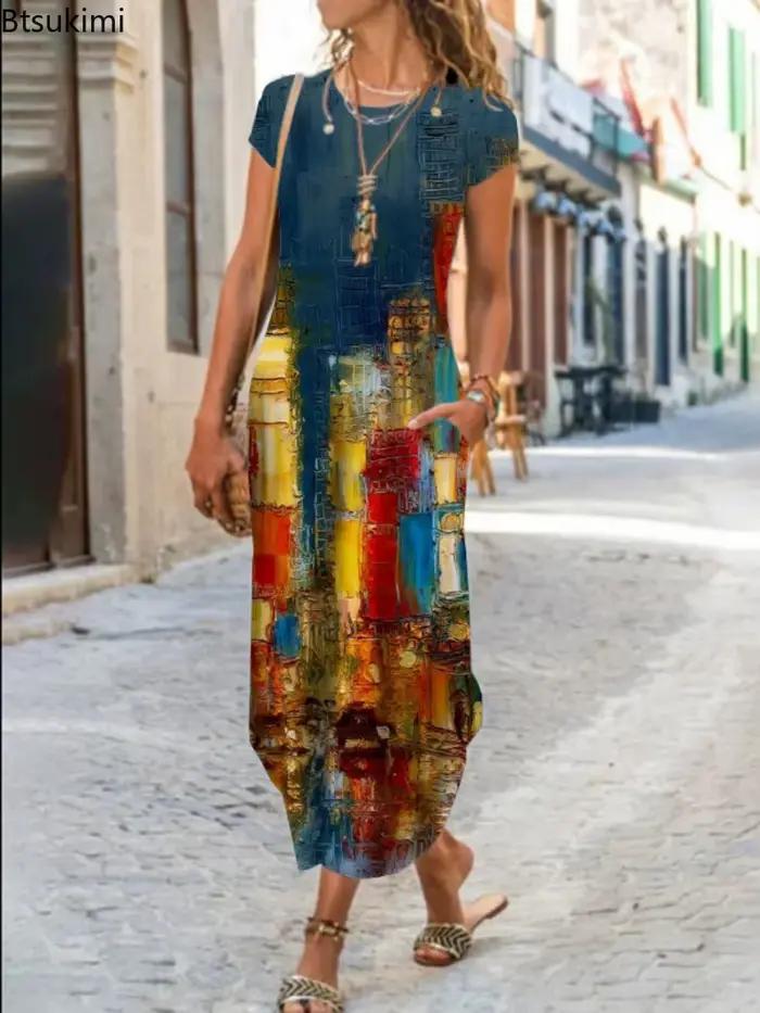 Robe longue style Boho pour femmes