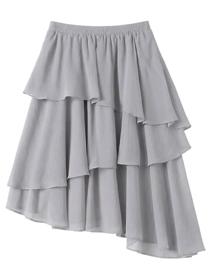 CHIC VEN Nouvelle Jupe Femme Design Innovant Taille Élastique