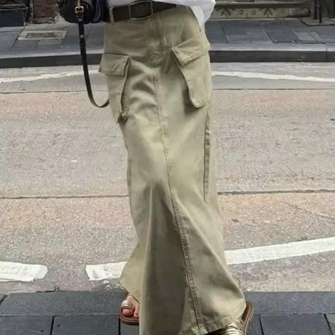 Jupe longue en jean pour femmes