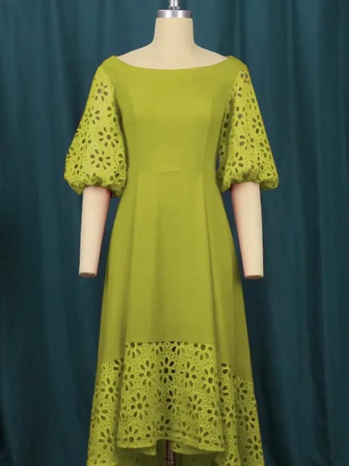 Robe verte élégante pour femmes