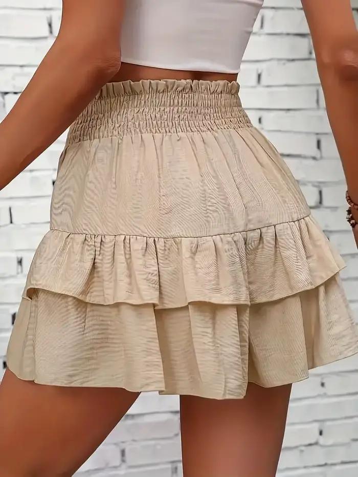 Jupe courte décontractée à jambes larges pour femmes