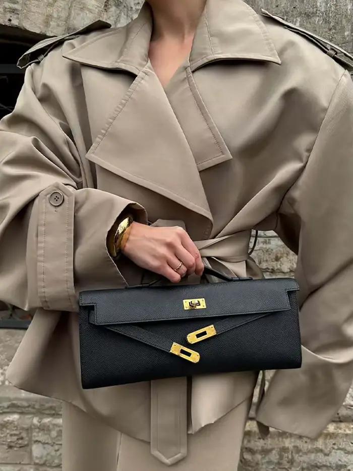 Trench court à lacets pour femmes